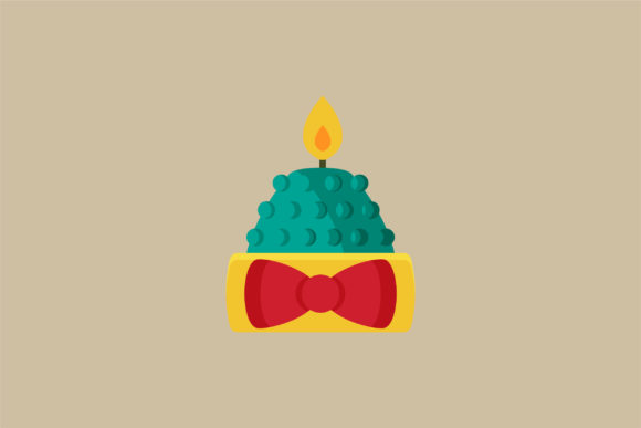 Christmas Day Candle Decorations-05 Illustrations