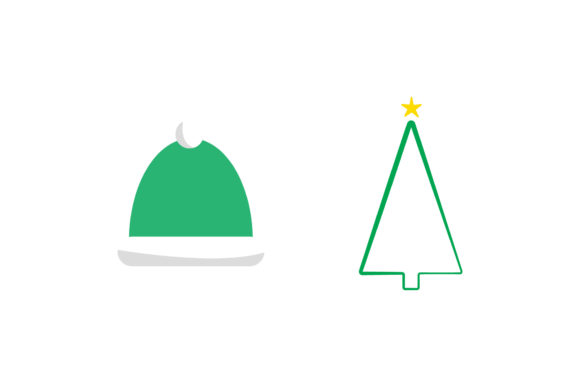 Christmas Tree Hat Illustrations
