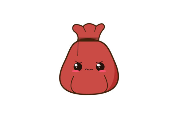Kawaii Christmas Sack Cute Illustrations