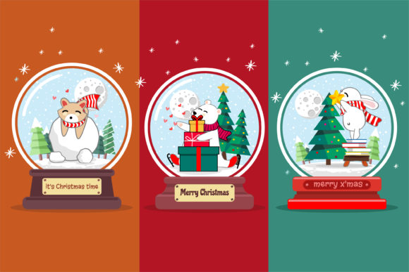 Magic Ball Christmas Illustrations