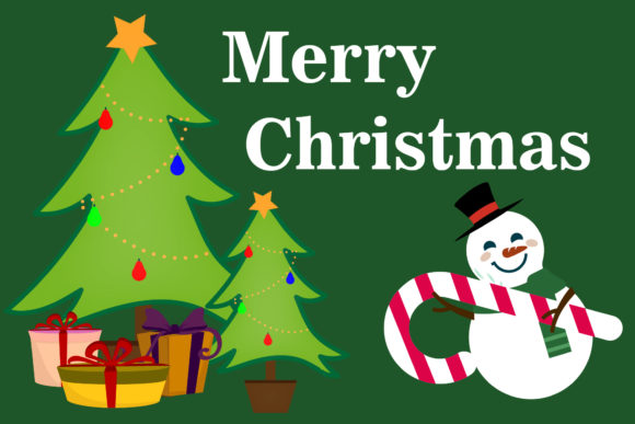 Merry Christmas Spruce Tree Background Illustrations