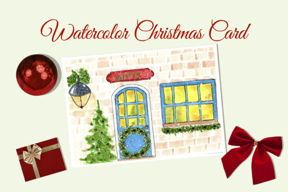 Watercolor Christmas Card Illustrations